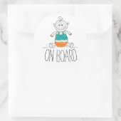 Bébé sur l'icône à bord autocollant (Sac)