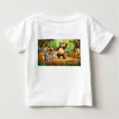 Bébé T-shirt à double face pour la fête animale (Dos)