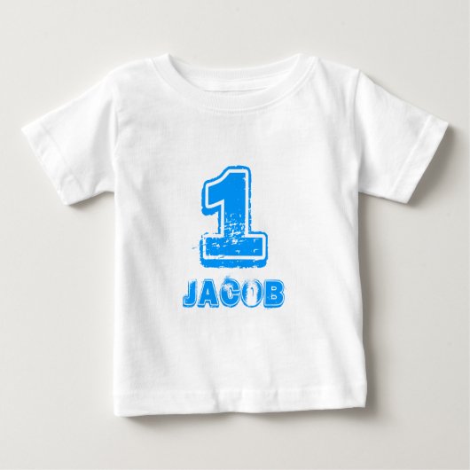 Bébé T-shirt Baby 1er anniversaire pour un garçon d'un  (Devant)