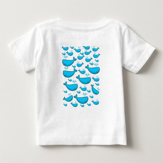 Bébé T-shirt baleine (Dos)