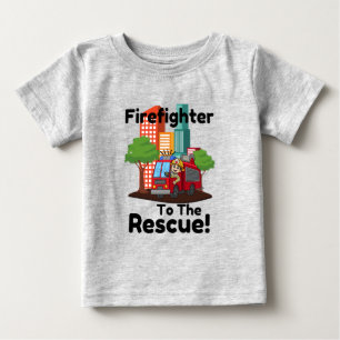 Bébé T-shirt Camion-feu pour enfants