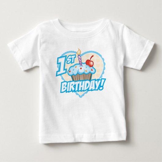 Bébé T-shirt Cupcake pour les garçons (Devant)