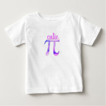 T-shirt Cutie Pi Baby pour l'enfant d'un mathémati
