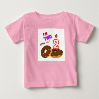 Bébé T-shirt d'anniversaire pour deux ans