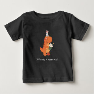 Bébé T-Shirt de fête d'anniversaire pour garçons dinosa