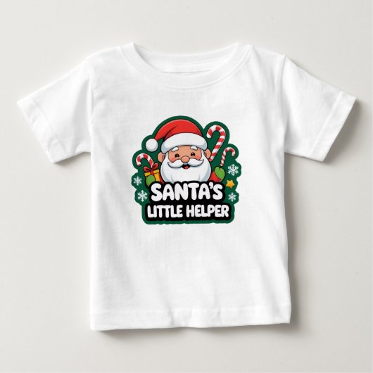 Bébé T-Shirt de Noël drôle pour enfants (Devant)