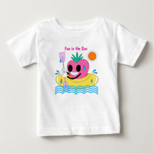 Bébé T-shirt drôle d'été pour enfants avec des fruits