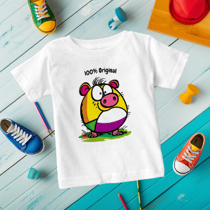 Bébé T-shirt drôle et coloré personnalisable pour enfan