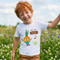 T-shirt drôle pour enfants aux oignons – « Ne me f