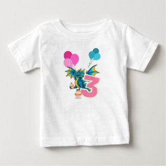 Bébé T-shirt du dragon pour le 3e anniversaire