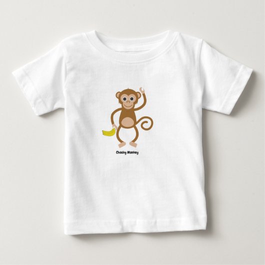 Bébé T-shirt effronté de singe pour des enfants (Devant)