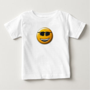 Bébé T-shirt Face pour enfants avec lunettes de soleil