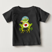 Bébé T-shirt grenouille pour garçon lunaire (Devant)
