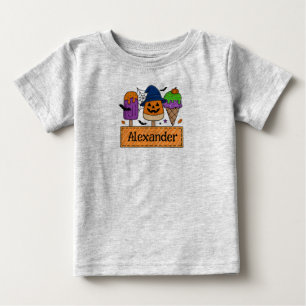 Bébé T-shirt Halloween personnalisable pour garçons