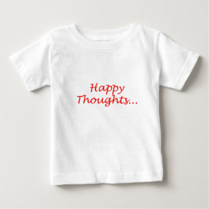 Bébé T-shirt "Happy Thoughts" frotté pour les enfants