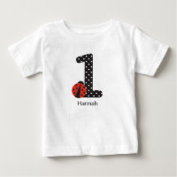 T-shirt Ladybug pour le premier anniversaire du bé
