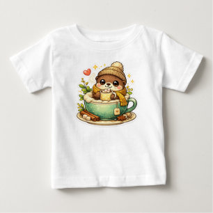 Bébé T-shirt mignon et confortable pour amateur de café