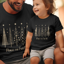 T-shirt minimaliste de Noël pour la paix sur Terre