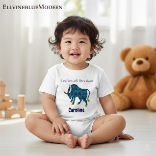 Bébé T-shirt personnalisé pour enfant Taurien gourmet e