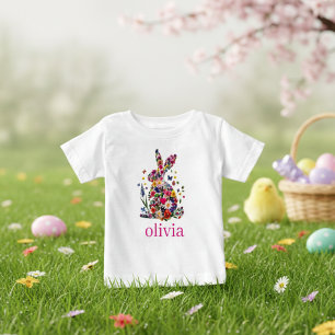 Bébé T-shirt personnalisé pour enfants du lapin de Pâqu