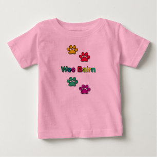 Bébé T-shirt petit d'empreinte de patte d'enfant pour