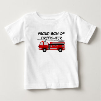 Bébé T-shirt pompier pour fils