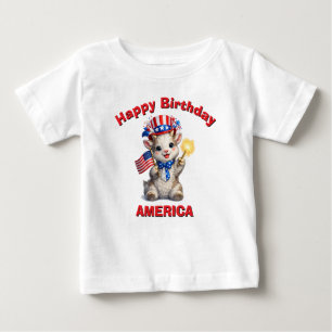Bébé T-Shirt pour enfant chèvre (5ah) patriotique