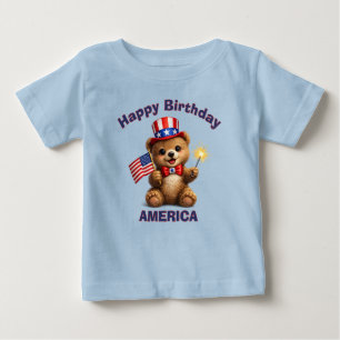 Bébé T-Shirt pour enfant Ourson (5a) Patriote