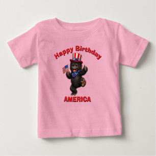 Bébé T-Shirt pour enfant patriotique Gorille (5 ans)