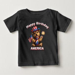 Bébé T-shirt pour enfant patriotique Welsh Terrier (2ae