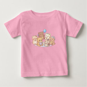 Bébé T-shirt pour enfants avec des amis oursons mignons