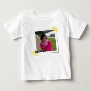 Bébé T-shirt pour enfants avec photo et nom personnalis