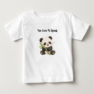Bébé T-shirt pour enfants avec un panda qui mange du ba