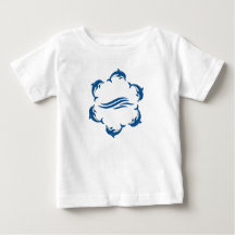 T-shirt pour enfants du cercle dauphin