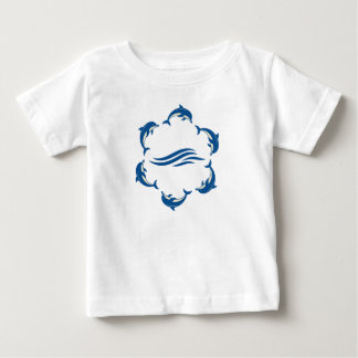 Bébé T-shirt pour enfants du cercle dauphin