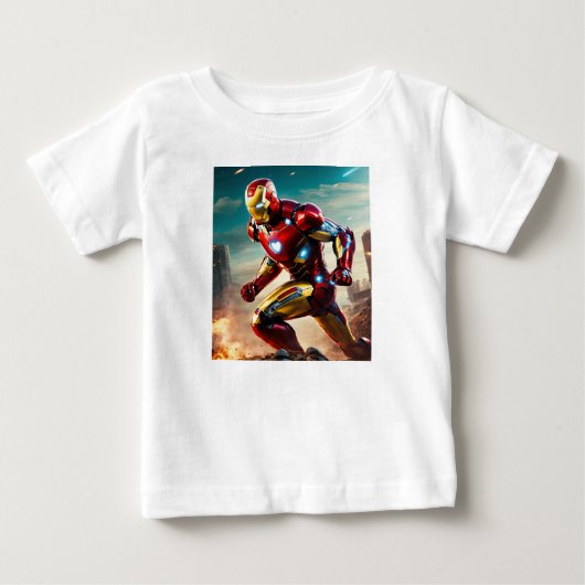 Bébé T-shirt pour enfants Superhero Ironman (Devant)