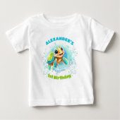 Bébé T-shirt pour garçon pour le 1er anniversaire de bé (Devant)