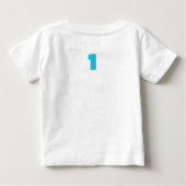 Bébé T-shirt pour garçon pour le 1er anniversaire de bé (Dos)