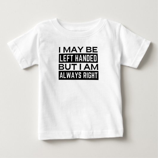 Bébé T-Shirt pour Gaucher (Devant)