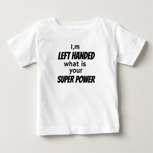 Bébé T-Shirt pour gaucher (Devant)