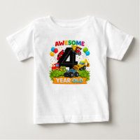T-shirt pour le 4ème anniversaire des enfants | Te