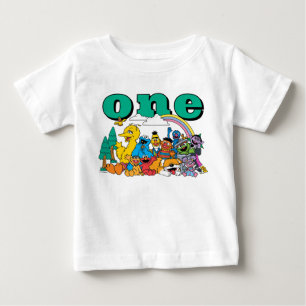 Bébé T-Shirt pour le premier anniversaire des personnag
