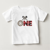 T-shirt pour le premier anniversaire du bûcheron -