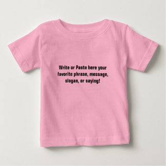 Bébé T-shirt pour nourrissons