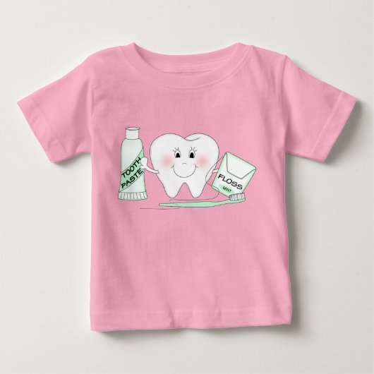Bébé T-Shirt pour petite dent joyeux (Devant)
