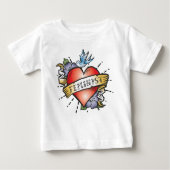 Bébé T-shirt pour petite fille féministe (Devant)