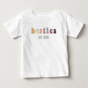 Bébé T-shirt pour tout-petit Besties, Chemises pour béb