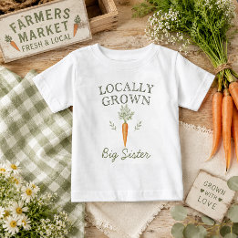 Bébé T-shirt pour tout-petit Carotte Grande Sœur Cultiv