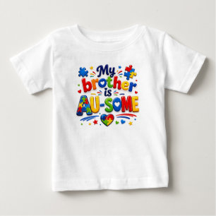 Bébé T-shirt pour tout-petit "Mon frère est GÉ-NIAL"