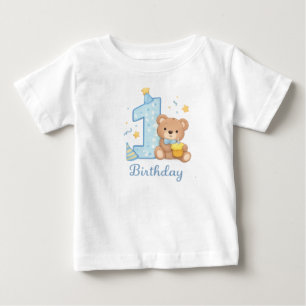 Bébé T-shirt pour tout-petit Ourson 1er anniversaire –